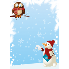 Обложка №7 "Снеговичок и сова"